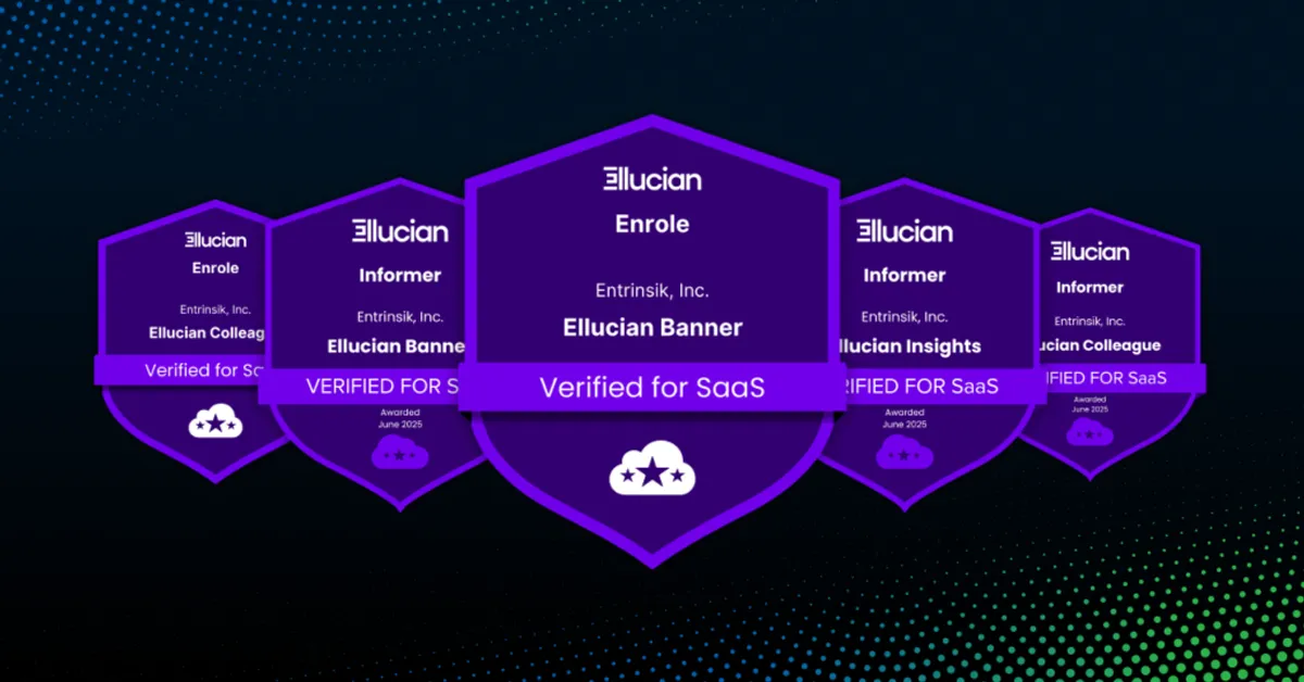 Entrinsik Enrole Earns Ellucian SaaS Verified Status for Banner